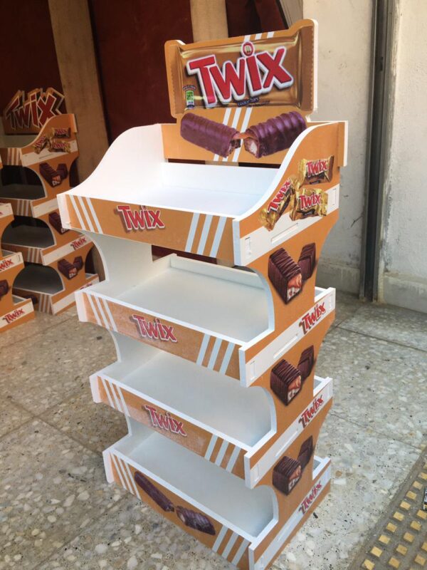 TWIX Chocolate Display – 4 Stairs