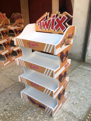 TWIX Chocolate Display – 4 Stairs